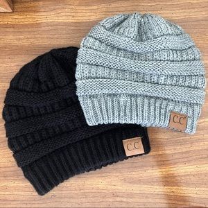 CC beanies (both together)